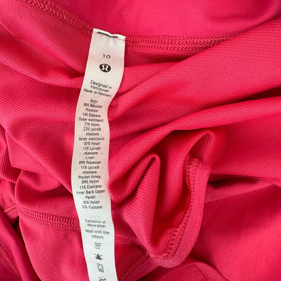 Lululemon Speed Up High-Rise Lined Short 2.5" Lip Gloss Sz 10 - Picture 7 of 8